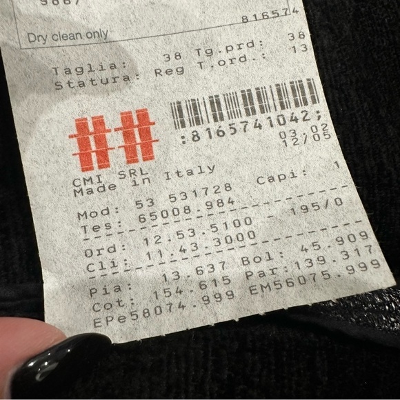 Calvin Klein Collection Tweed Pencil skirt made in Italy - Picture 8 of 9